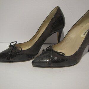 L.K. Bennet Brown Suede & Patent Leather Tassel Pumps, Size 39
